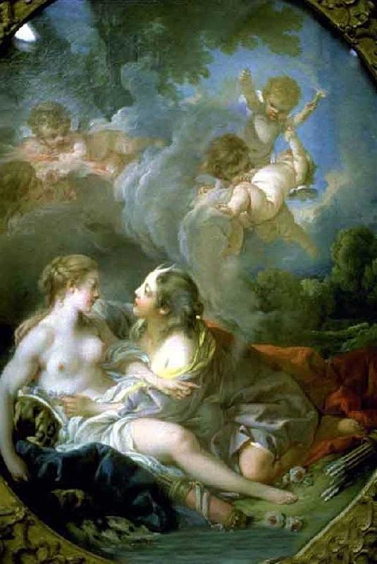 Francois Boucher Jupiter as Diana Surprises Callisto France oil painting art
